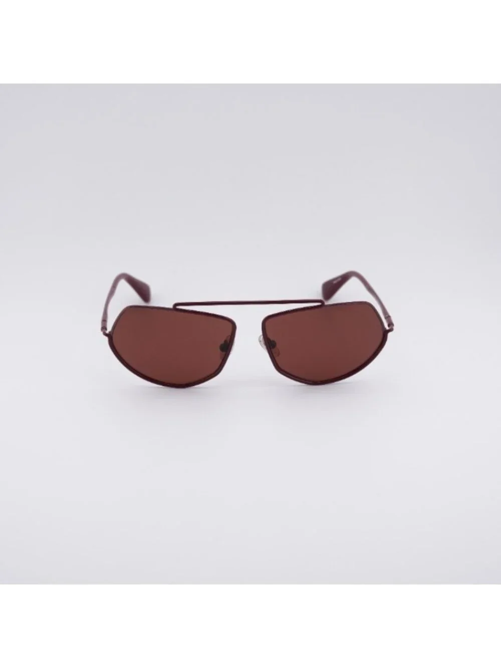 Max Mara MM0165 69S Joey Sunglasses Shiny Bordeaux Geometric Frame
